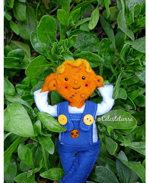 Juanito Sopaipilla, figura de vellón agujado, 2025